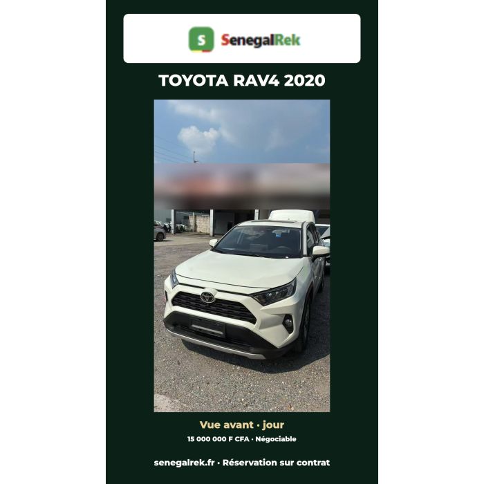 Toyota RAV4 essence 2L 2020 à réserver