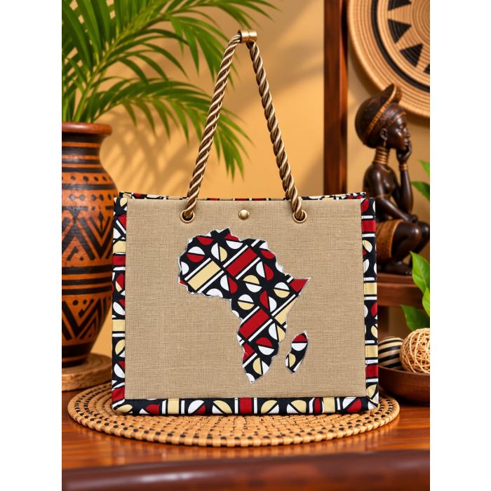  Sac Artisanal Raphia & Africa 