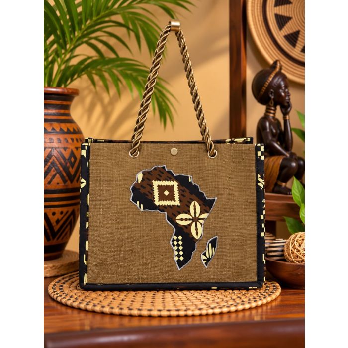  Sac Artisanal Raphia & Africa 