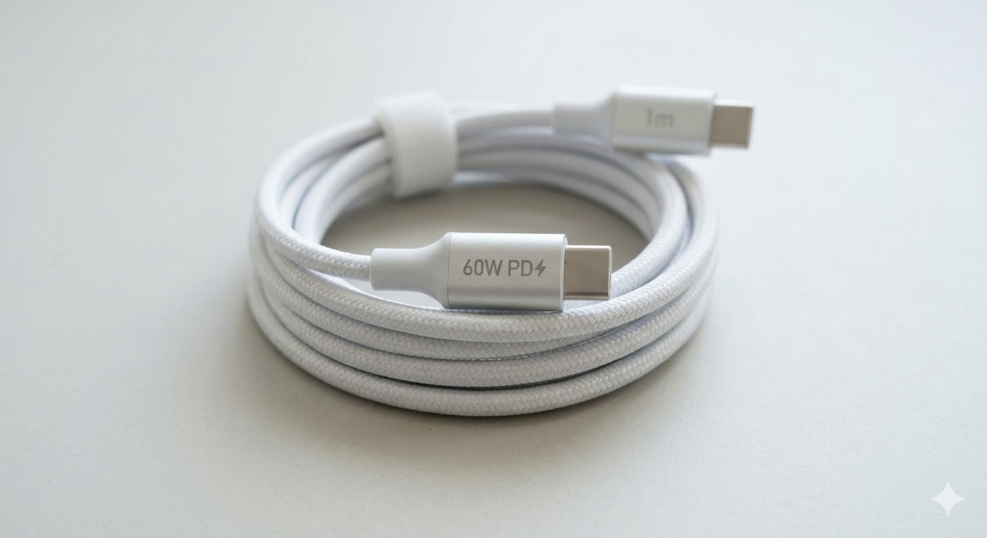 Câble de charge USB-C 60W - 1 m